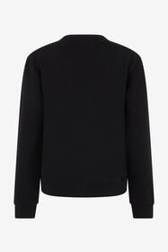 RC Schwarzes Rundhals-Sweatshirt mit Logo BLACK TOT66B-CF052