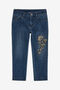 JU Embroidered Denim Jeans JU Embroidered Denim Jeans Dark blue SJJ205-DS015