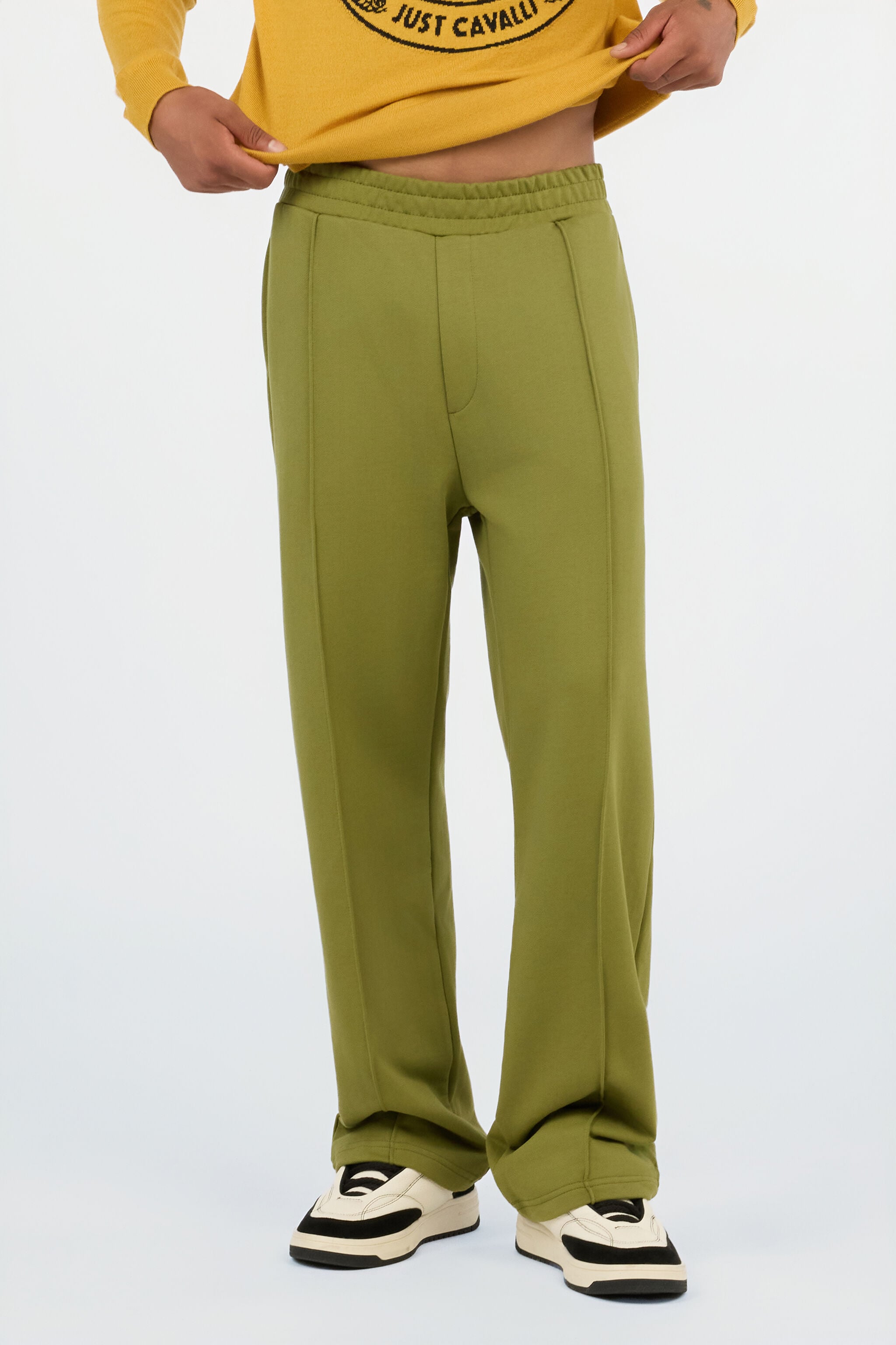 RC Green Pintuck Trousers GREEN OLIVE QOT20B-CFU50