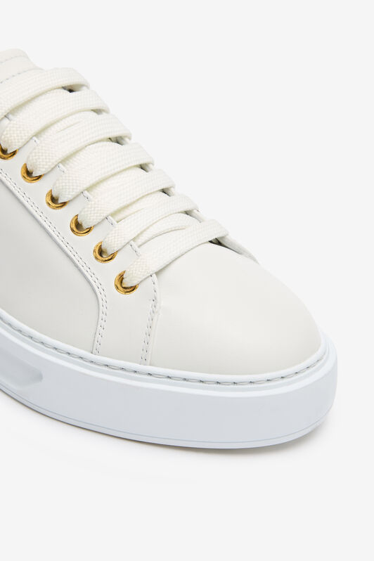 RC Zebra Heeled Sneakers White SKS031-PZ96A