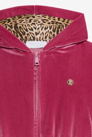 JU Velvet sweatshirt FUXIA BOUGANVILLE VJT69E-CJ001