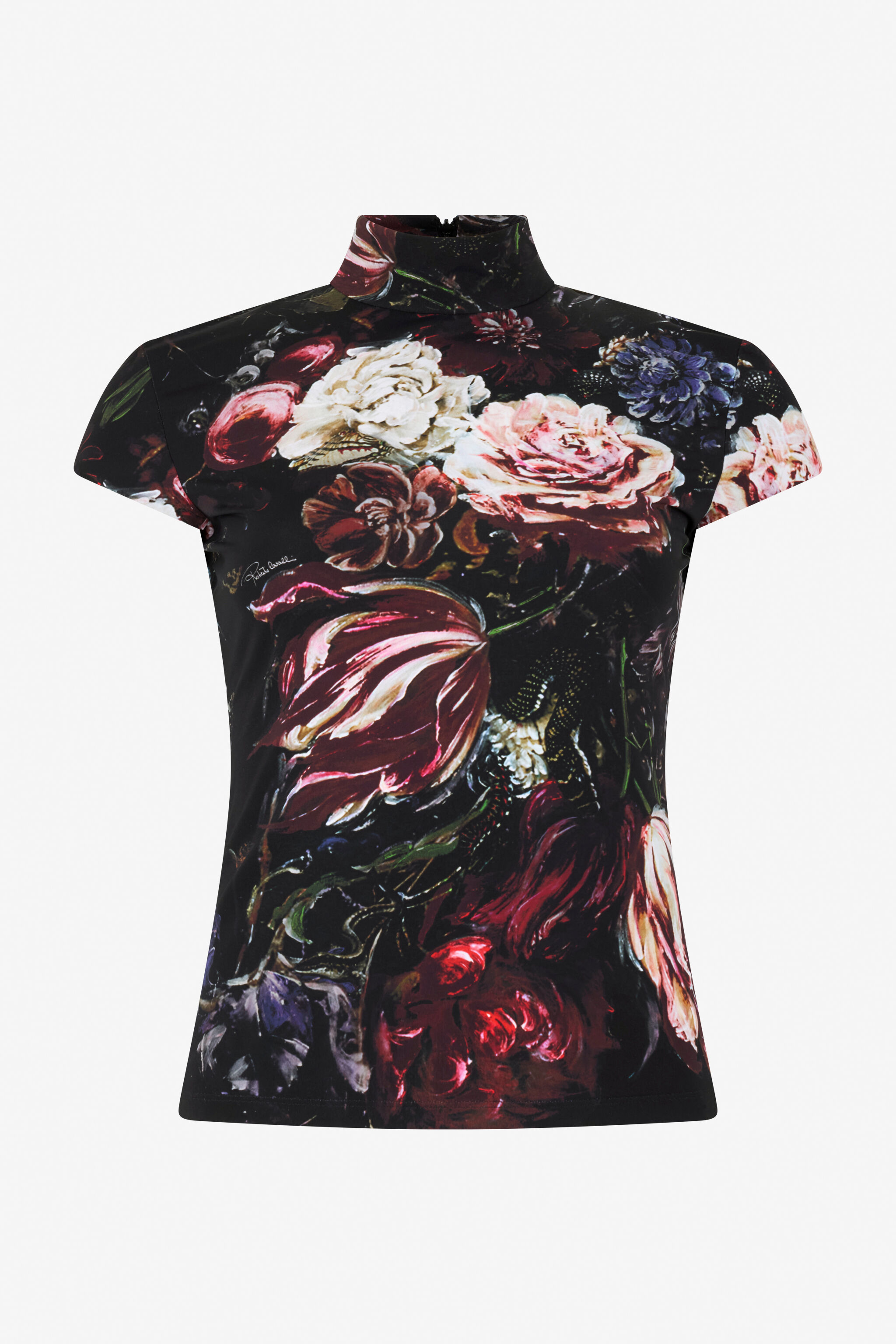 RC Top Mit Fiammingo Flowers-Print RC Top Mit Fiammingo Flowers-Print BLACK/PINK XWT611-LNT77