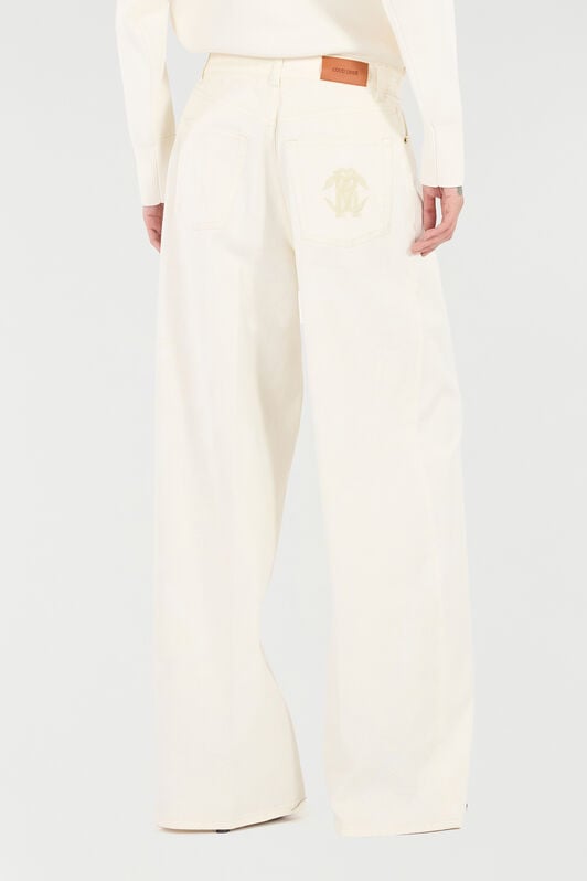 RC Python-Print Palazzo Pants RC Python-Print Palazzo Pants White UKJ207-KGN53