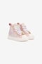 JU High-Top Sneakers With RC Monogram JU High-Top Sneakers With RC Monogram PINK/WHITE TJS02K-PZJ36