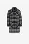 RC Plaid Duffle Coat Black/White RRT501-FY090