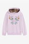 JU Floral-embroidered cotton hoodie JU Floral-embroidered cotton hoodie Purple RJT90U-CF050