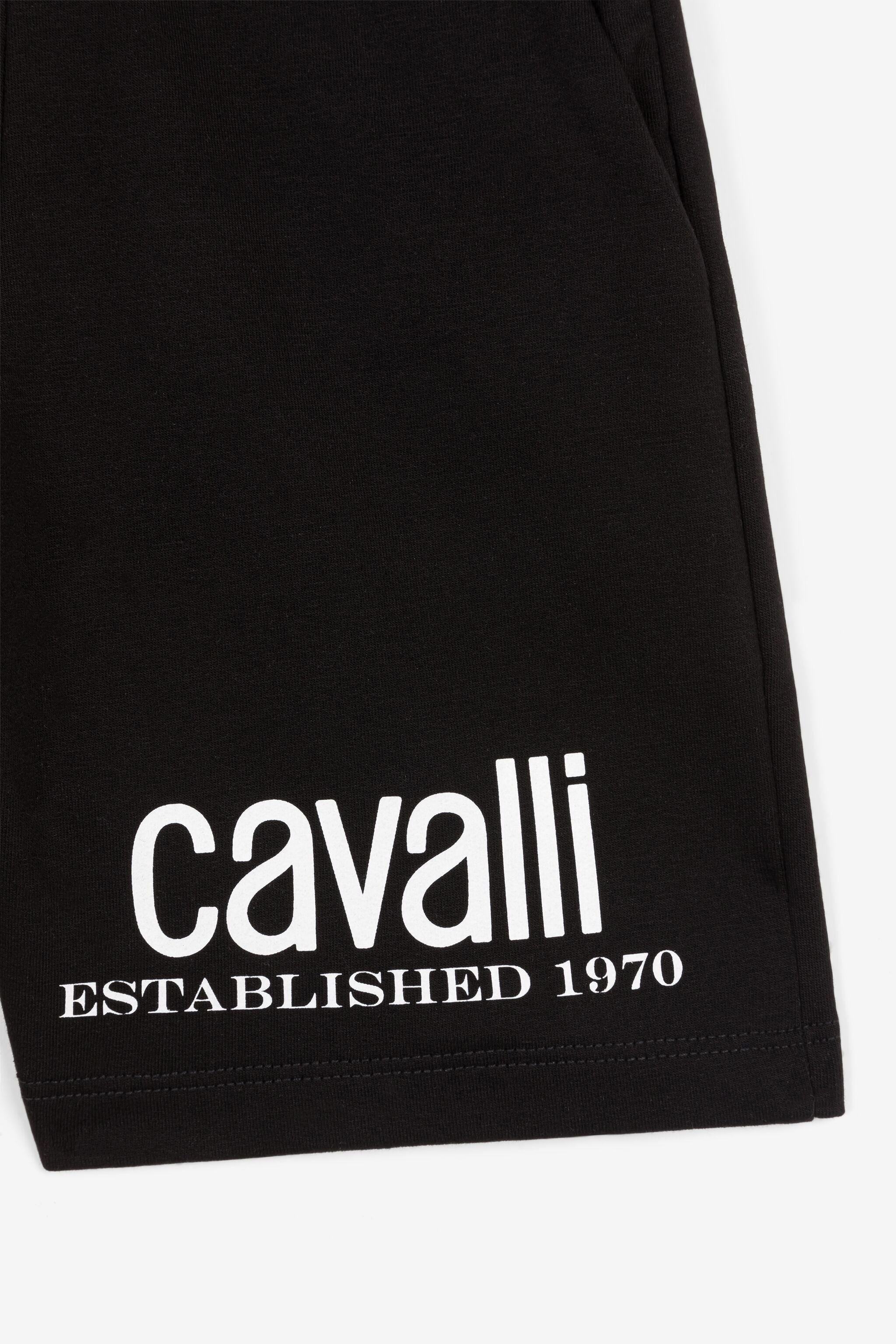 JU Logo-Print Shorts JU Logo-Print Shorts Black OJT223-ISA2J