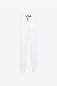 RC Logo-Print Cotton Sweatpants White QRT25A-CF050
