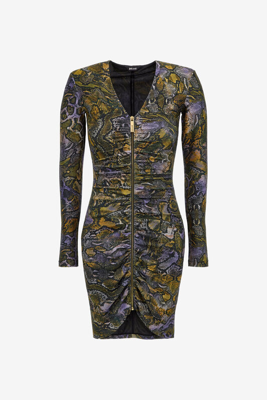 JC Python-Print Mini Dress JC Python-Print Mini Dress WISTERIA RKT964-RK473