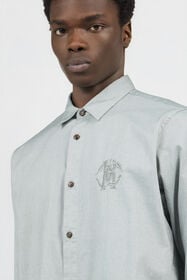 RC Camisa Gris Claro con Bordado Monogram RC BROWN SOT70P-FN006