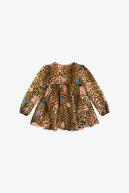 JU Leopard-print dress Light brown TJT104-2NM01