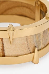 RC Bracelet Doré Avec Pierre Semi-Précieuse Et Clous L.GOLD/YELLOW TWG003-AM002