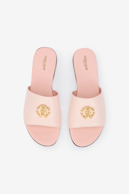 RC Pink Sandal With Monogram RC RC Pink Sandal With Monogram RC PINK QOS01B-PZO18