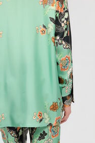 RC Kimono Print Shirt DARK GREEN/BLACK XNT720-4QT25