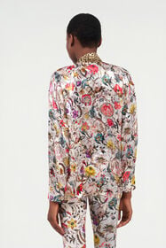 RC Blouse with Florentine Flowers Print BEIGE WQT712-HER29