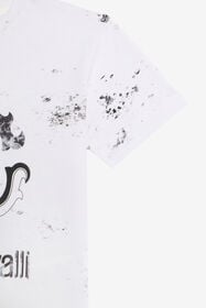 JU T-shirt blanc optique avec monogramme RC marbré OPTICAL WHITE VJT60E-JFQ44