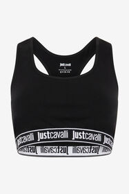 JC Sujetador Negro Con Banda De Logotipo BLACK UFU006-UF203