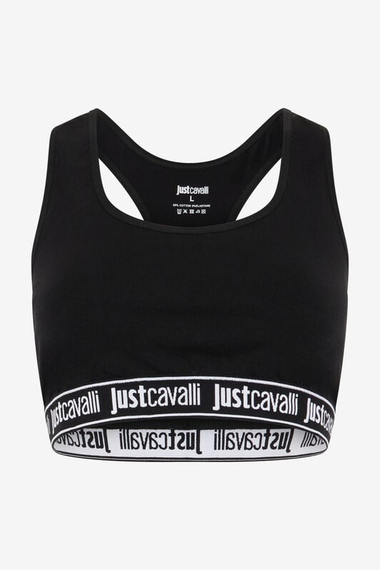 JC Black Bra With Logo Band JC Black Bra With Logo Band BLACK UFU006-UF203