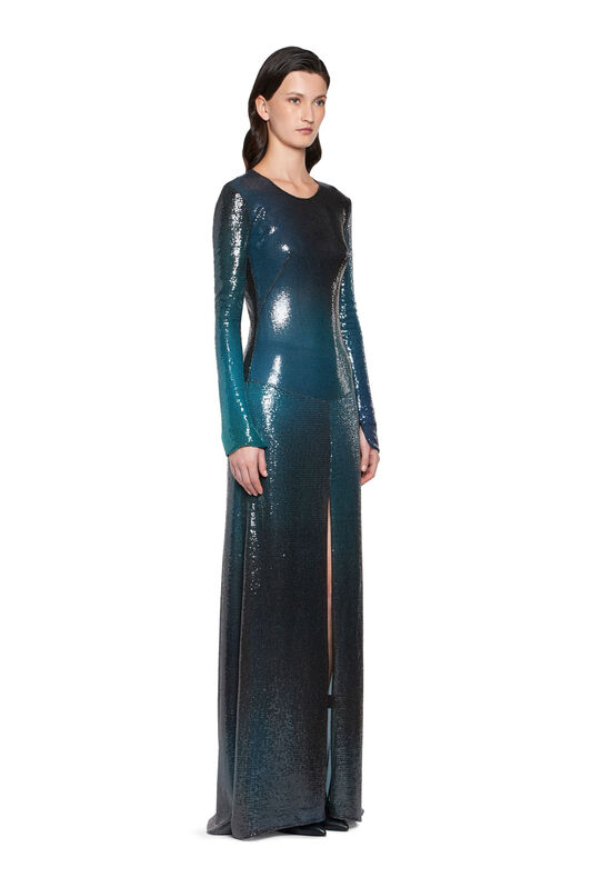 RC Liquid paillettes evening dress RC Liquid paillettes evening dress RED/BRONZE HWR117-RT029