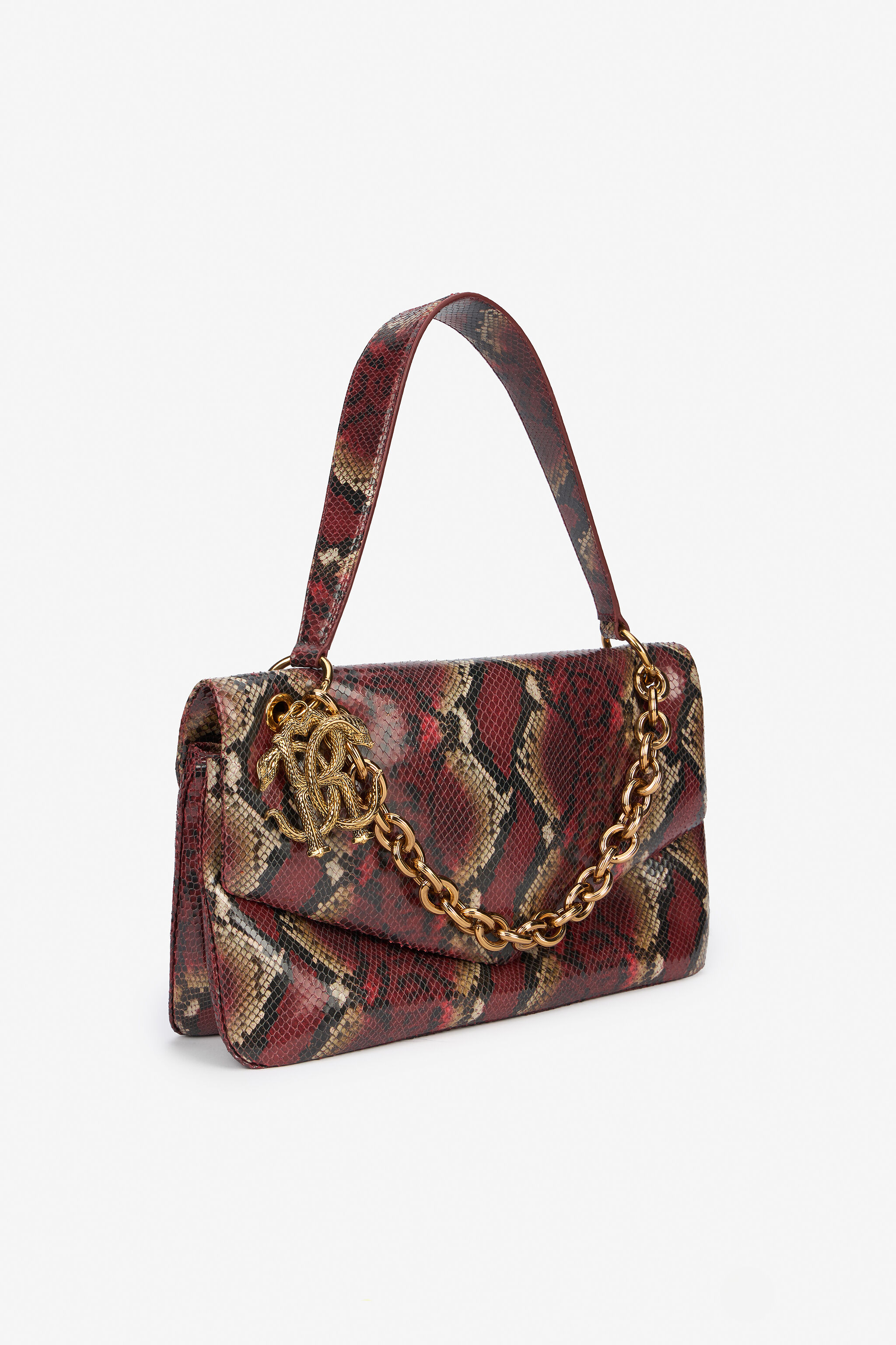 RC Borsa Bordeaux Con Stampa Python BORDEAUX VWB002-PZ666