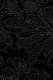 RC Jupe longue en dentelle florale BLACK WKT305-FT009