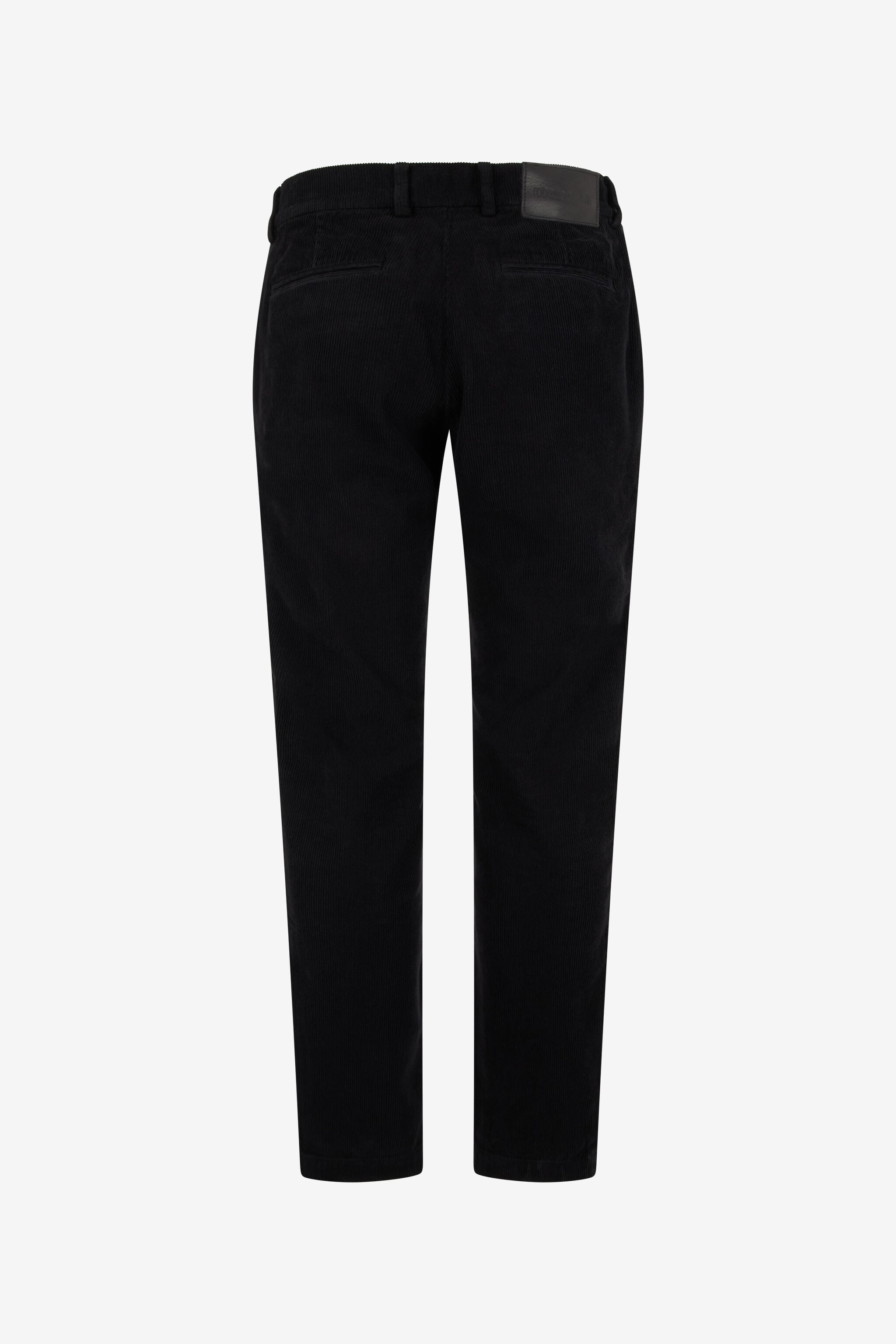 RC Pantalones de pana negro de pernera recta RC Pantalones de pana negro de pernera recta BLACK TOT20E-VL004