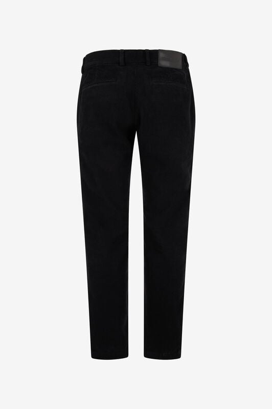 RC Pantalones de pana negro de pernera recta RC Pantalones de pana negro de pernera recta BLACK TOT20E-VL004