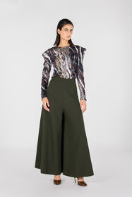 RC Pantaloni fluidi Verde scuro TWT202-WP059
