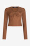 JC Top Corto De Lurex Bronce Con Anillo BRUNETTE VFT212-VF335