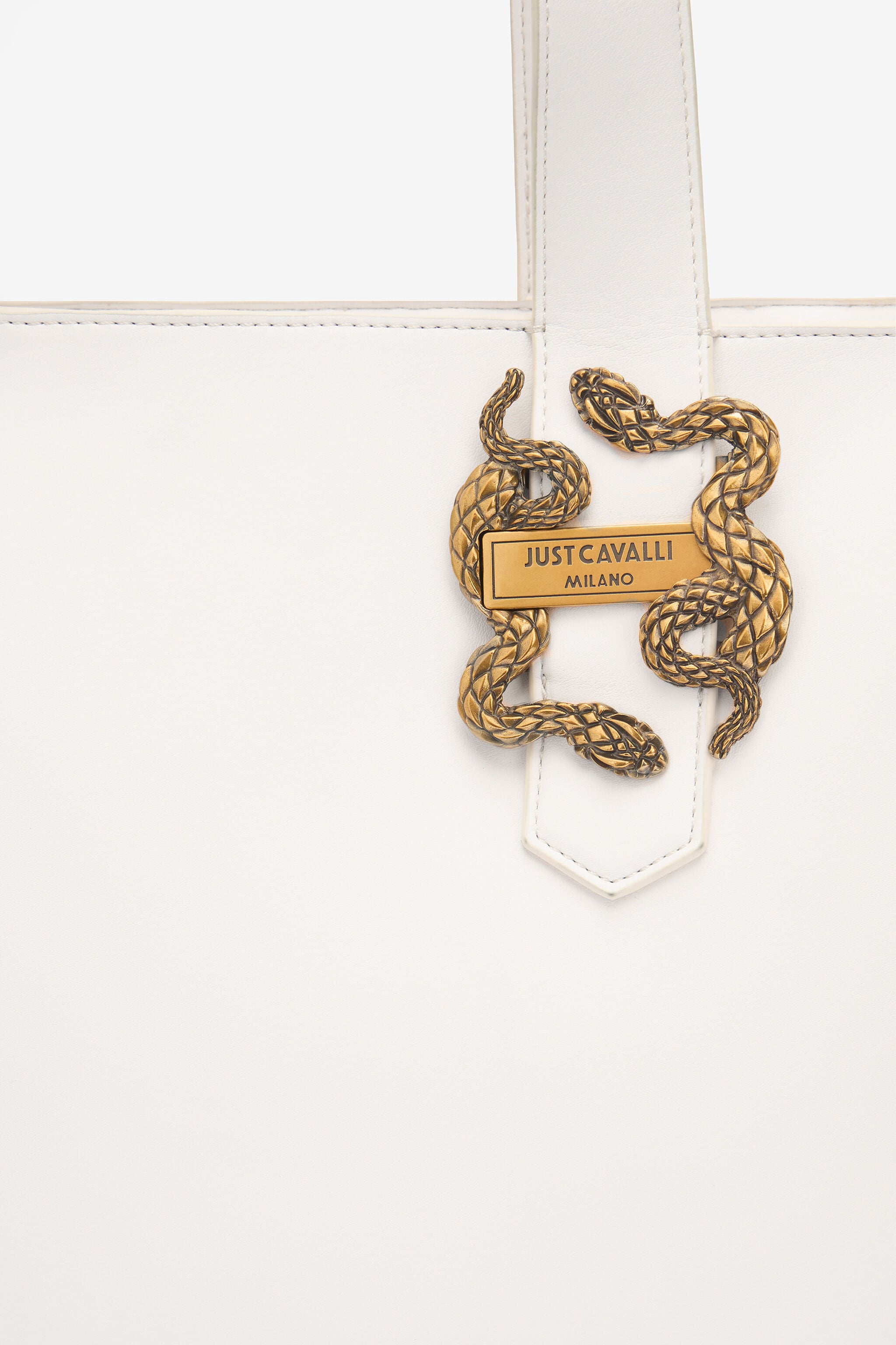 JC Tote Bag With Mirror Snake JC Tote Bag With Mirror Snake White UFB034-UF403