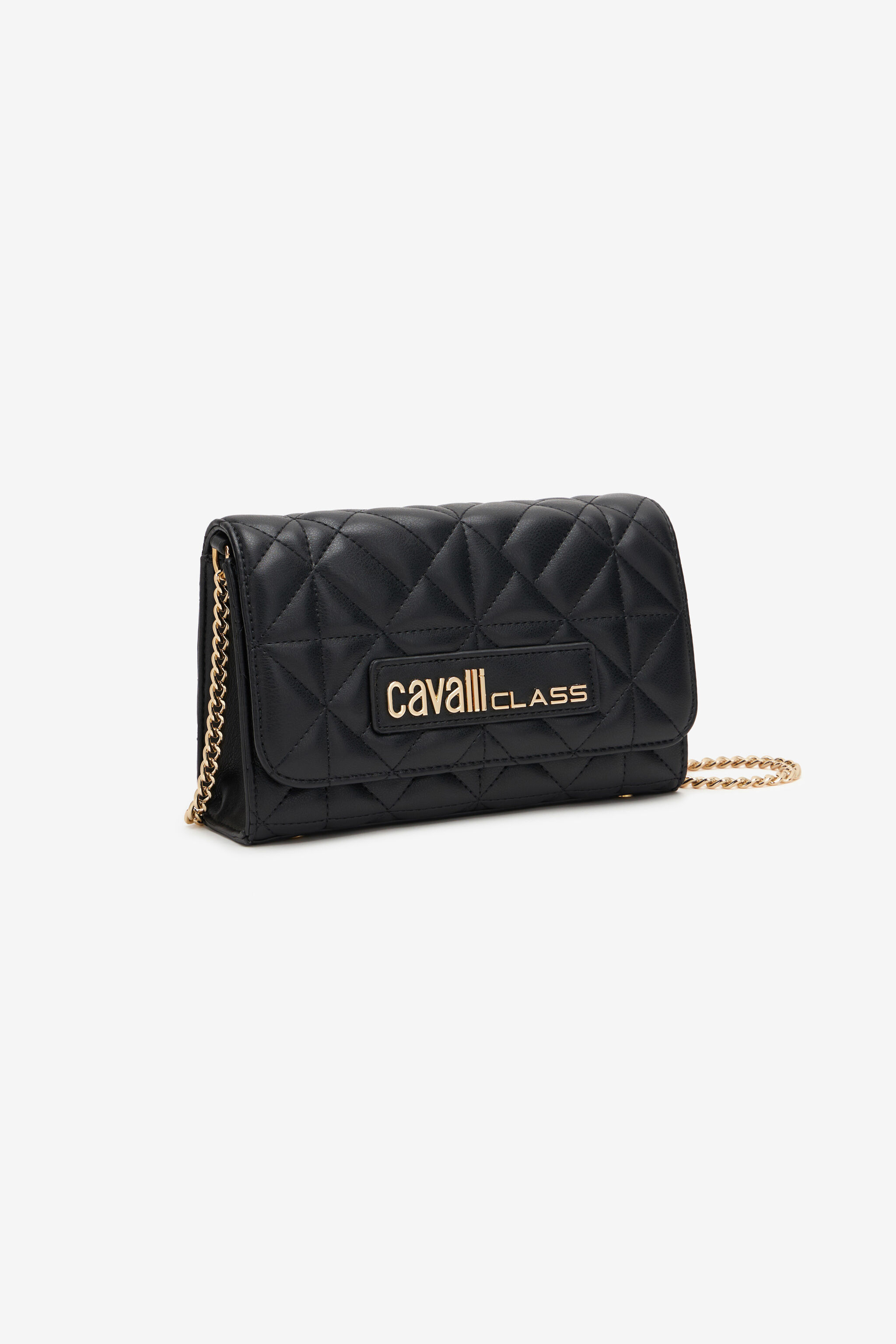 Bag with Cavalli Class chain shoulder strap in Black for Women