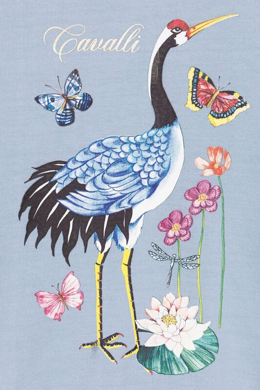 JU Wildlife-Print Sweatshirt JU Wildlife-Print Sweatshirt Light blue PJT951-CF050