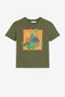 JU Dinosaur-Print T-Shirt Green QJT638-JV025