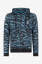 RC Hoodie with Tiger Skin Print RC Hoodie with Tiger Skin Print BLUE OOT69B-5OO65