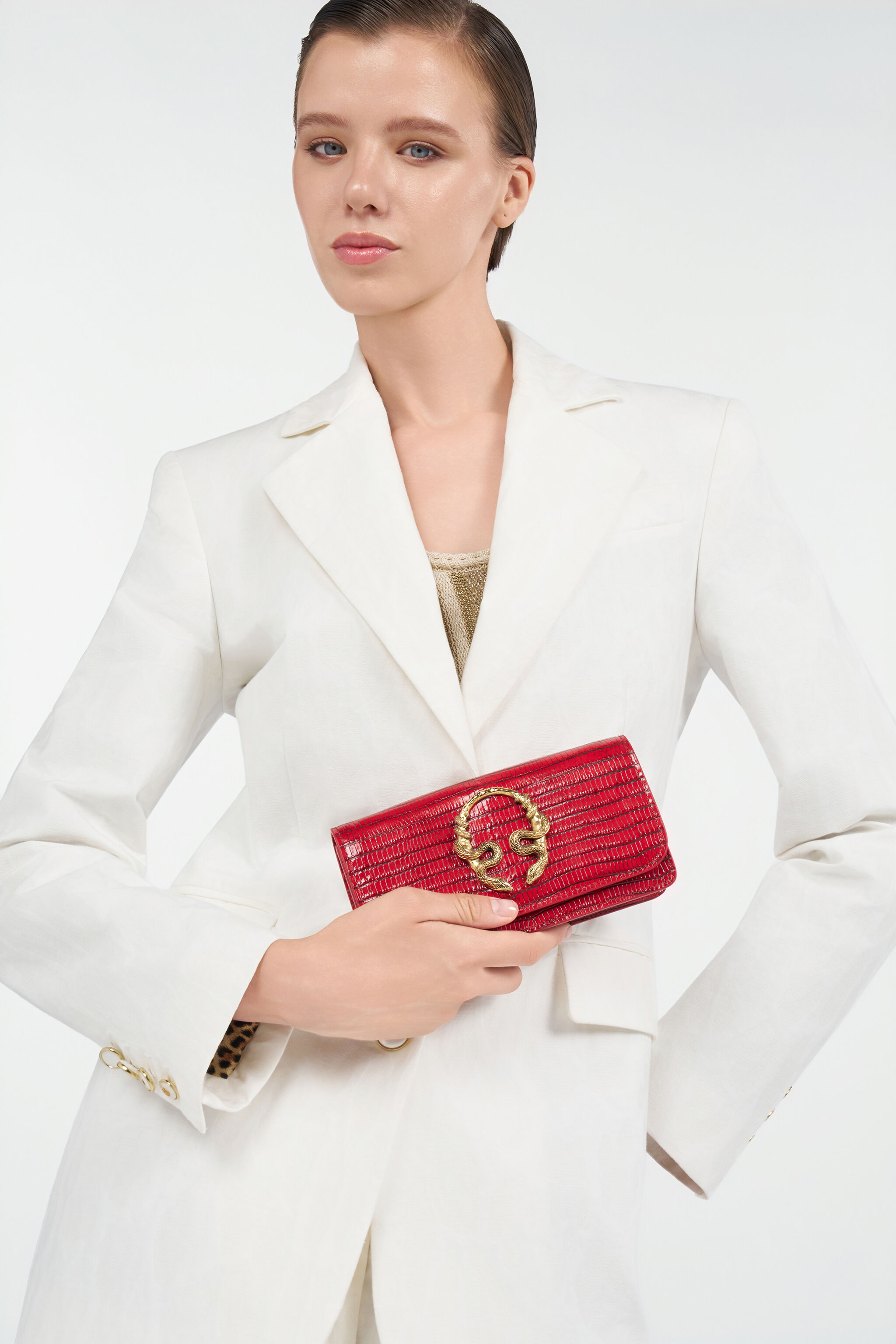 RC Serpentine Mini Leather Bag RC Serpentine Mini Leather Bag RED WKA022-PZ119