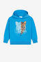JU Jaguar And Logo-Print Hoodie JU Jaguar And Logo-Print Hoodie Blue QJT934-CF050