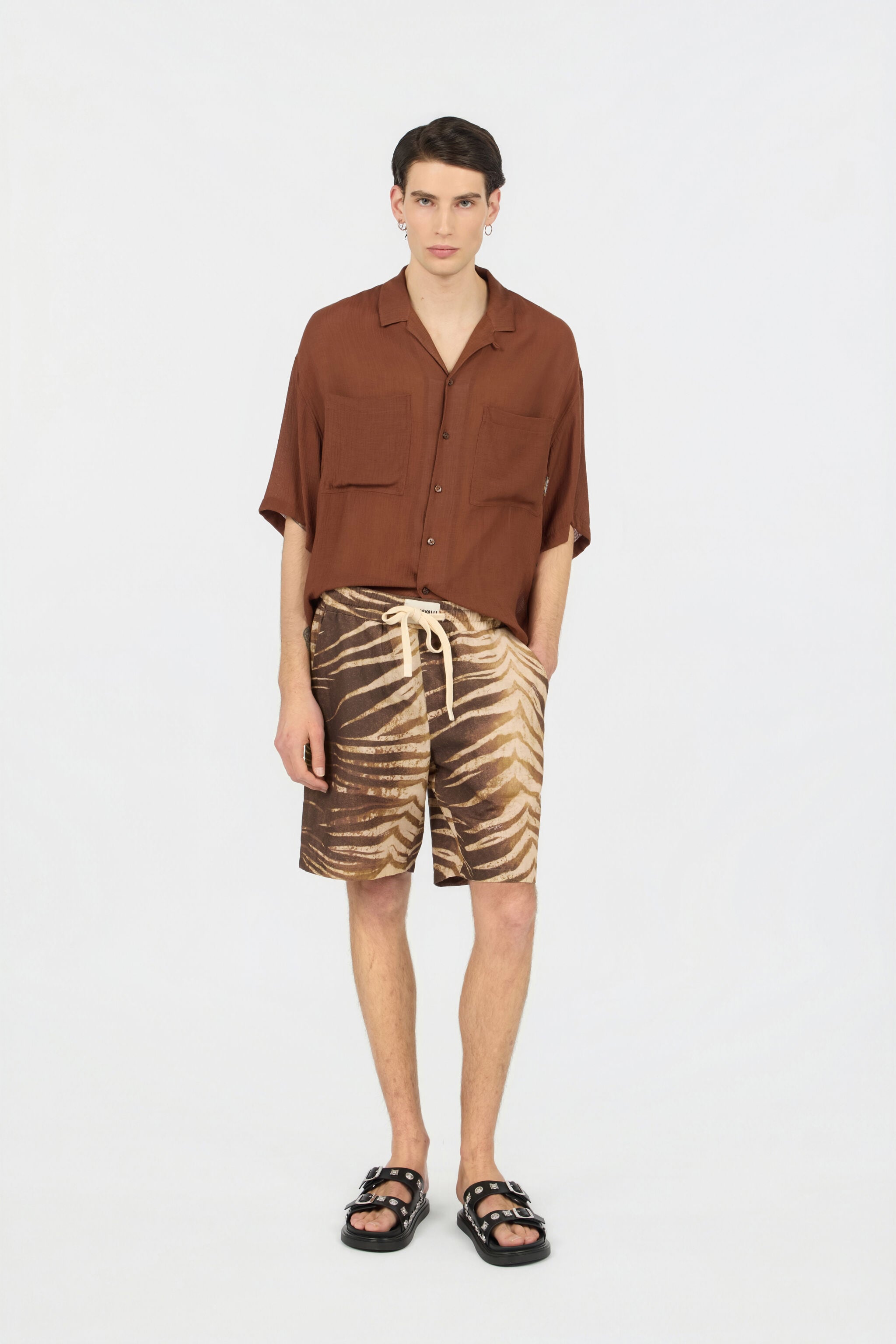 JC Brown Shirt BISON WFM021-WF169