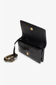 RC Roar Pochette Tasche Aus Schwarzem Leder Schwarz SKB015-PA001