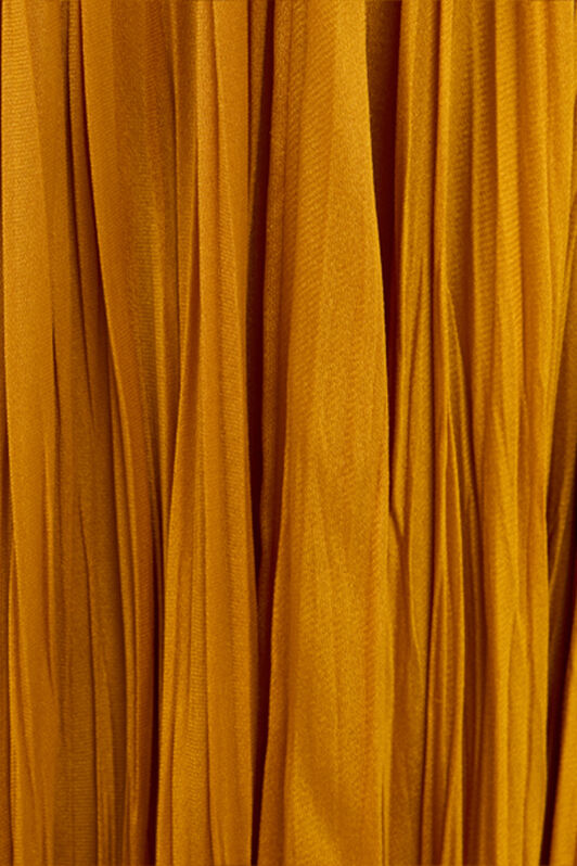 RC Extra-Long Pure Silk Dress Yellow VKT158-CC001