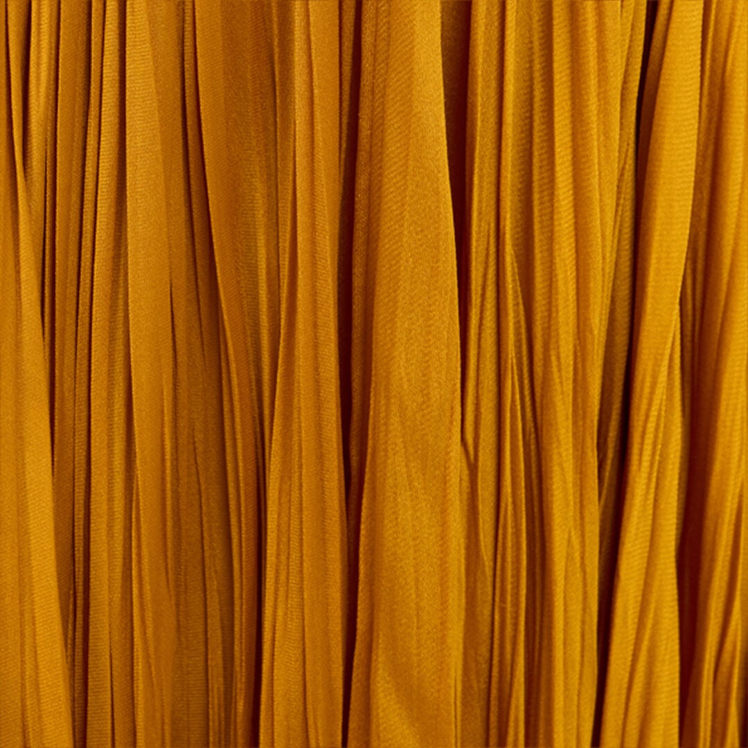 RC Extra-Long Pure Silk Dress Yellow VKT158-CC001