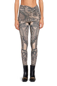 RC Leggings con stampa Henna Tattoo INDIGO/NUDE JQT205-8FS08