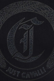 JC Cotton sweatshirt with jewel logo BLACK VFS015-VF339