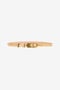 RC Snake-Print Laminated Leather Belt RC Snake-Print Laminated Leather Belt Gold SKC005-PZ579