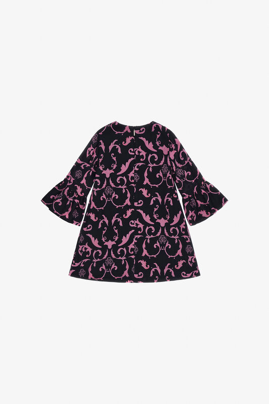 JU Vestido Estampado JU Vestido Estampado Negro SJT177-HQL96