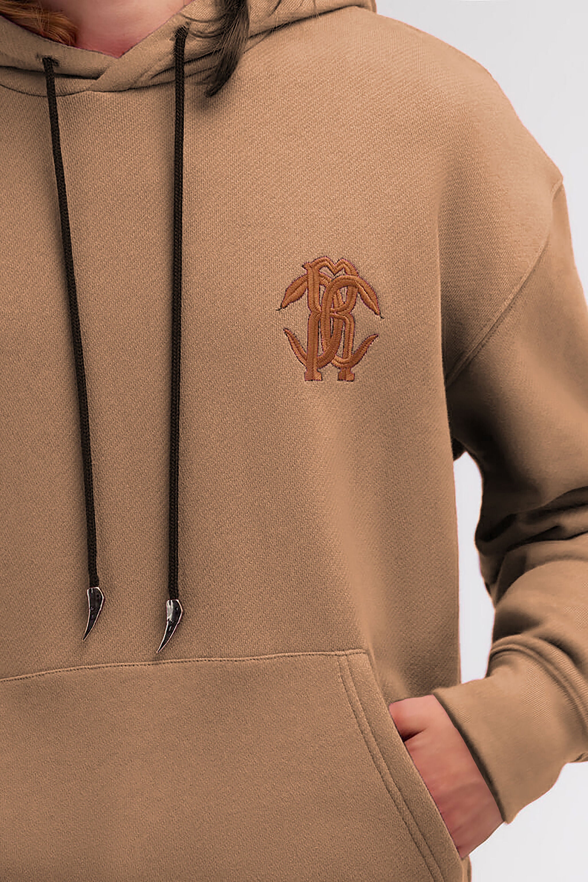 RC Sweatshirt with Monogram RC RC Sweatshirt with Monogram RC Light Brown SRT69A-CF050