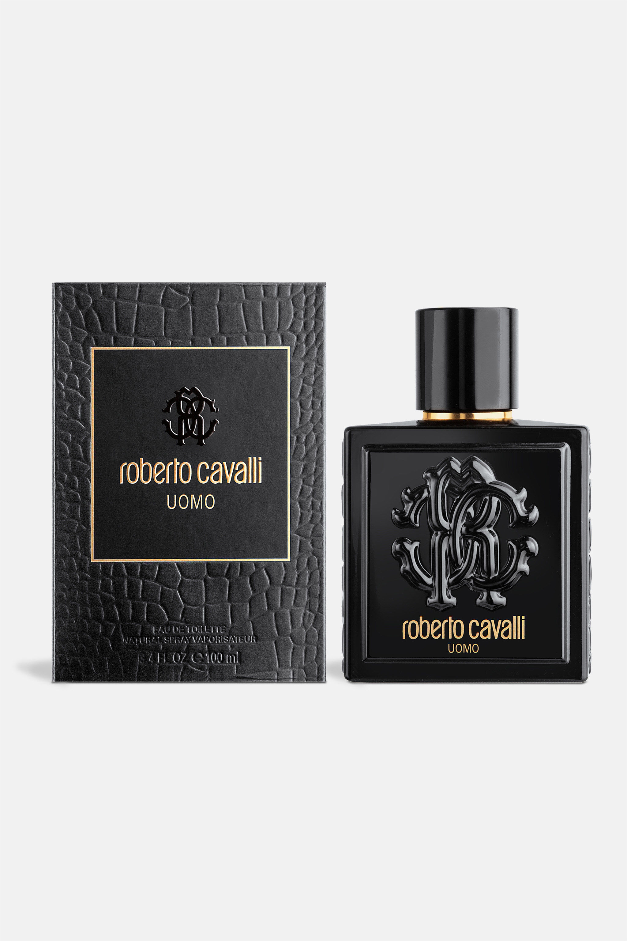 ROBERTO CAVALLI UOMO EAU DE TOILETTE 100 ML in Black for Men