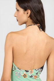 RC Top con Estampado Kimono GREEN/BLACK XQT620-LNT25