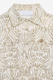 JU Jacquard Midi Dress GOLD VJT10B-6DP28