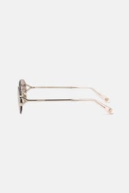 RC Lunettes de soleil sans monture à forme ronde SHINY LIGHT GOLD VALD15-ID255