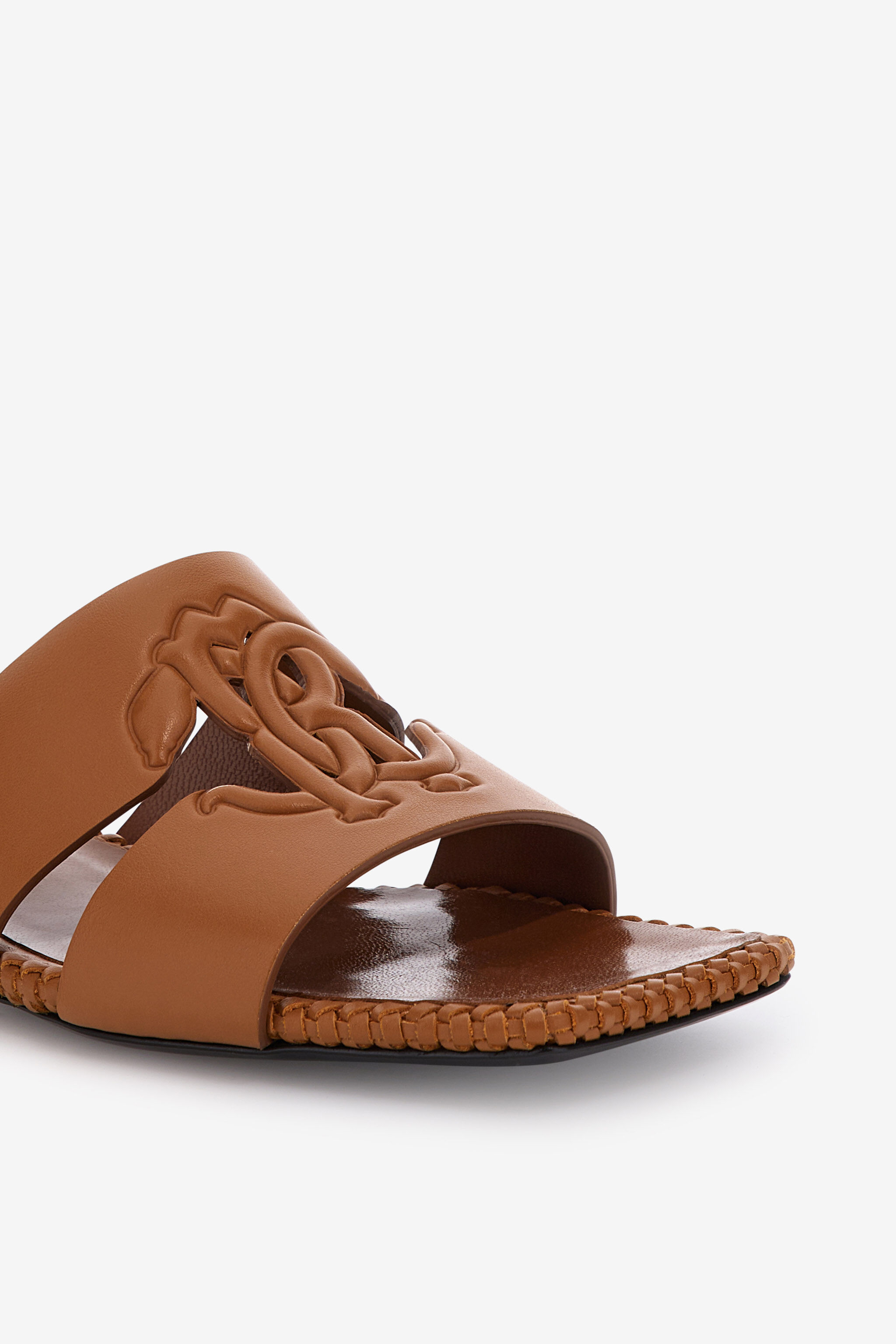 RC Flat sandals with RC logo RC Flat sandals with RC logo Brown SKS018-PZ172